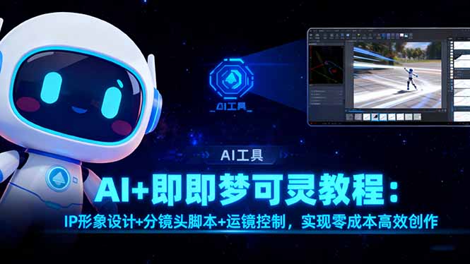 AI+即梦可灵教程：IP形象设计+分镜头脚本+运镜控制，实现零成本高效创作-财流引擎
