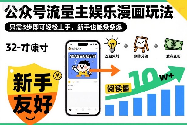 ‍‬⁢‍⁡‍‍⁡​⁣⁤‍‬⁡⁣⁢​⁣‍⁣‌‌⁢​⁡⁡‌​⁢⁣⁢​⁢‌​⁣‬​⁣‬‬⁣⁢​⁢⁣公众号流量主娱乐漫画玩法，只需3步即可轻松上手，新手也能条条爆-财流引擎