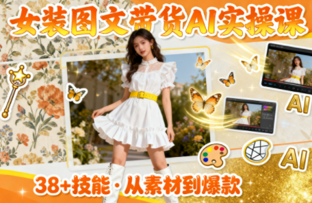 女装图文带货的AI实操课-财流引擎
